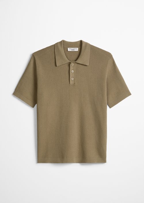 DfC knit polo shirt — Soft Brown