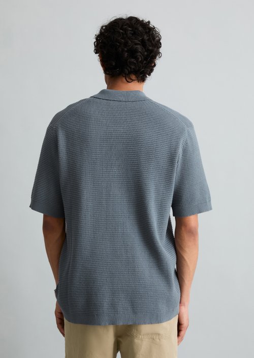 DfC knit polo shirt — Cadet Blue