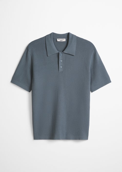 DfC knit polo shirt — Cadet Blue