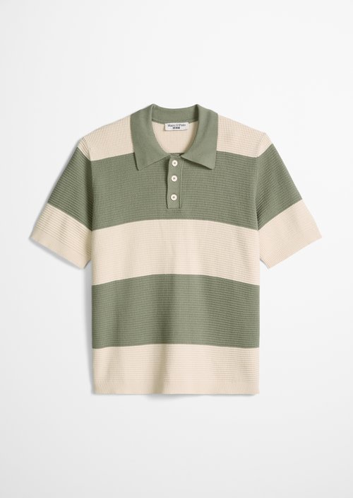 Knitted polo shirt regular — Light Green