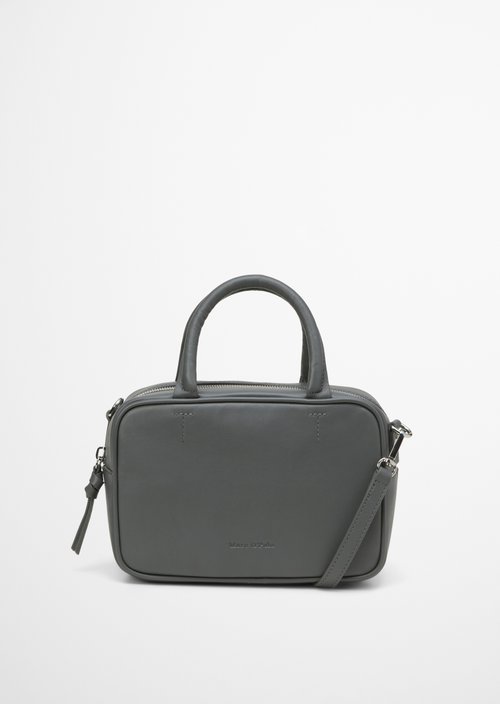 Marc O'Polo Schoudertas klein, Dames, grijs, , 100% Leer