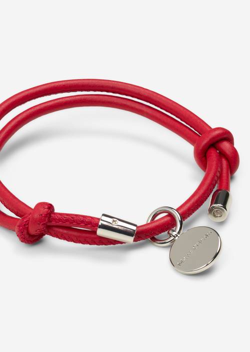 Pulsera de cuero Shiny Red - Imagen del producto 2