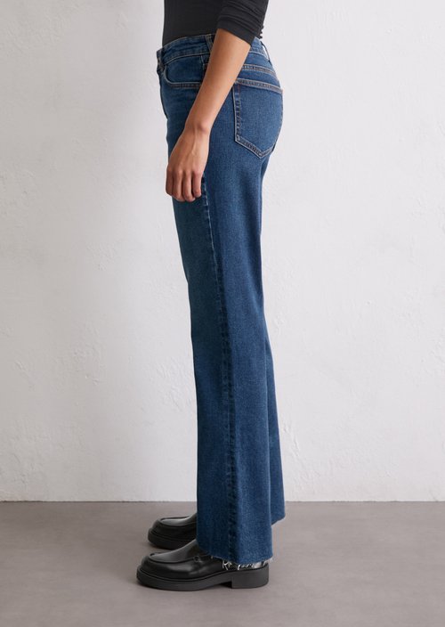 Jeans model Kiruna flared — Dark Blue