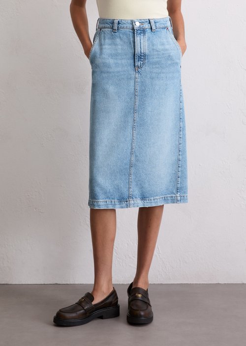 Regular denim skirt — Light Blue