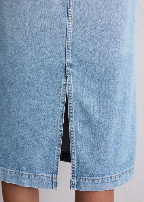 Regular denim skirt — Light Blue