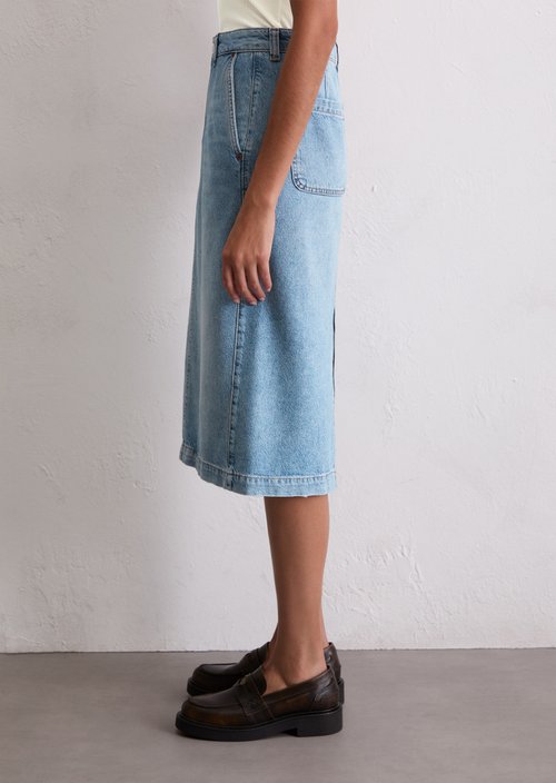 Regular denim skirt — Light Blue