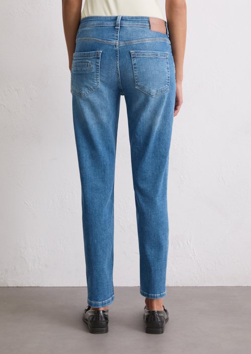 Jeans model Theda boyfriend cropped — Dark Blue