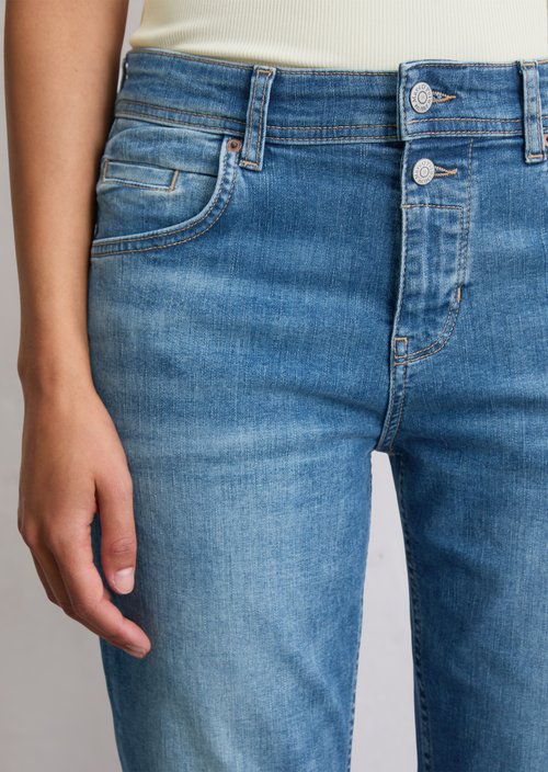 Jeans model Theda boyfriend cropped — Dark Blue