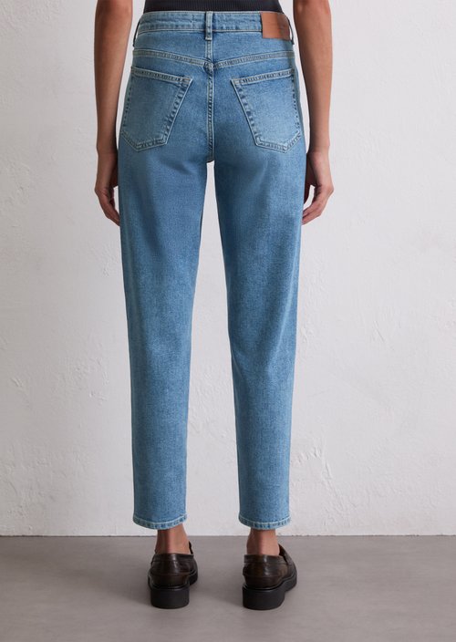 Jeans model Mala slim cropped — Medium Blue