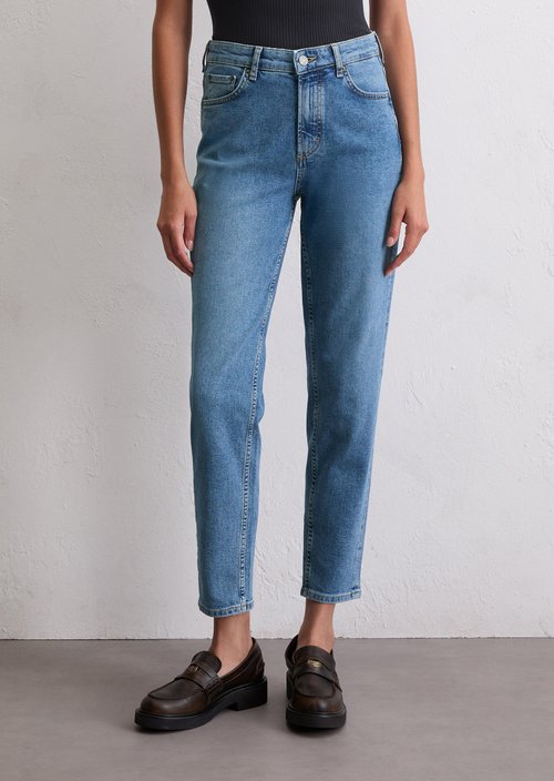 Jeans model Mala slim cropped — Medium Blue