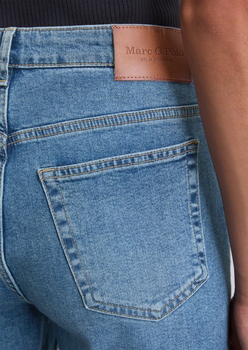 Jeans model Mala slim cropped — Medium Blue
