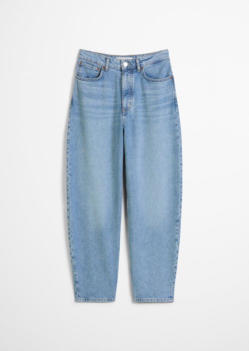 Jeans model Lara barrel cropped — Light Blue