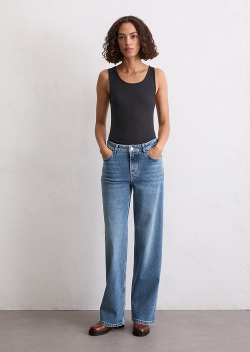 Jeans model Linn wide — Medium Blue