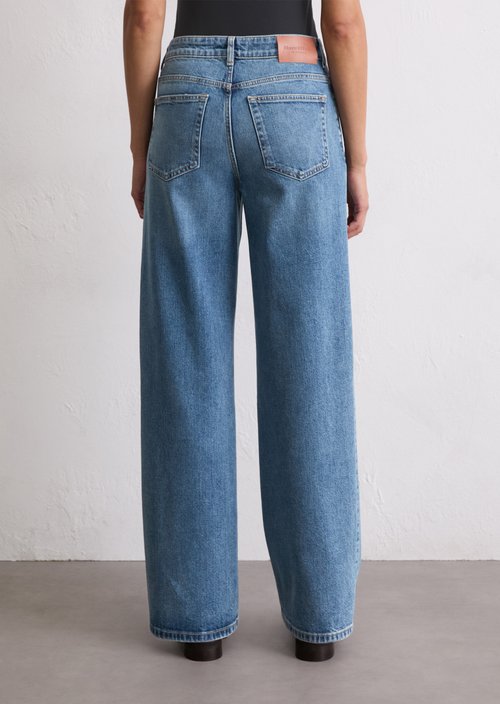 Jeans model Linn wide — Medium Blue