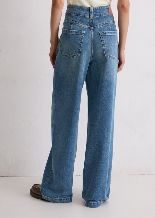 Jeans model Sjva wide — Medium Blue