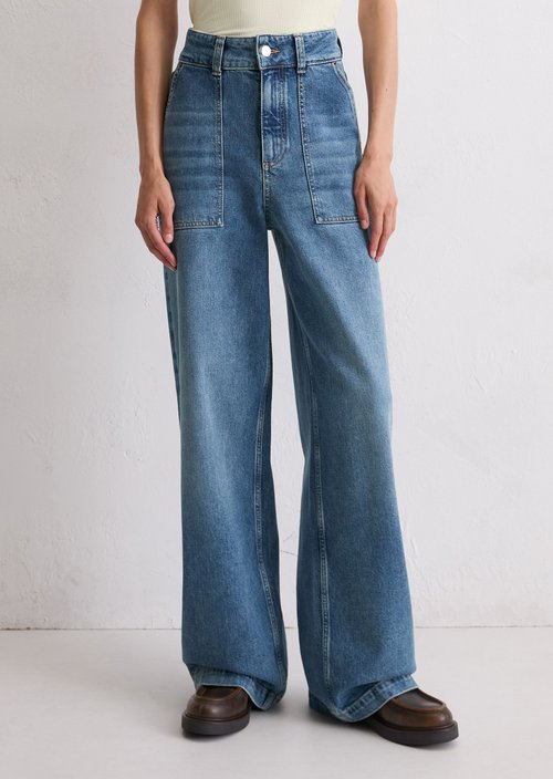 Jeans model Sjva wide — Medium Blue