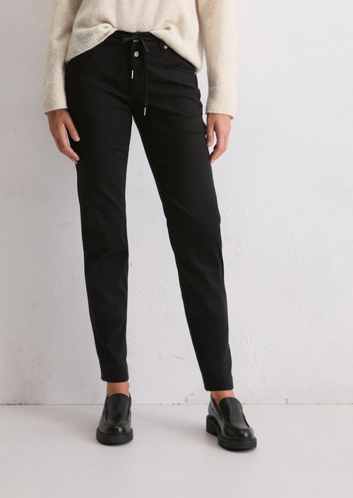 Pants model Theda boyfriend — Black