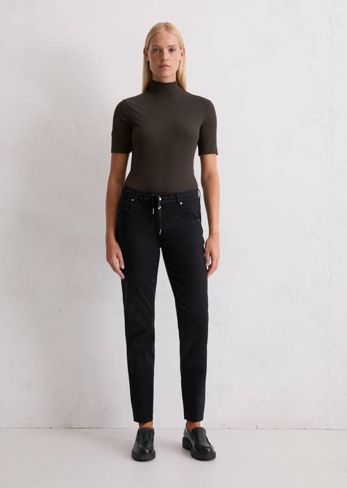 Broek model Theda boyfriend Deep Night Blue in vooraanzicht