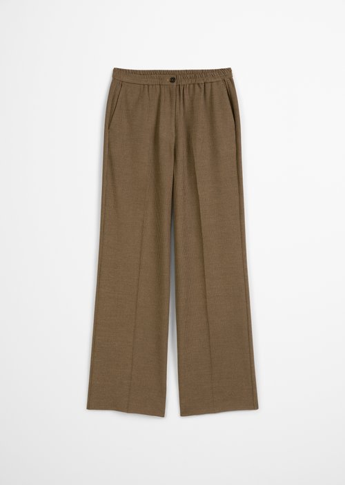 Checked jogger pants relaxed — Dark Brown