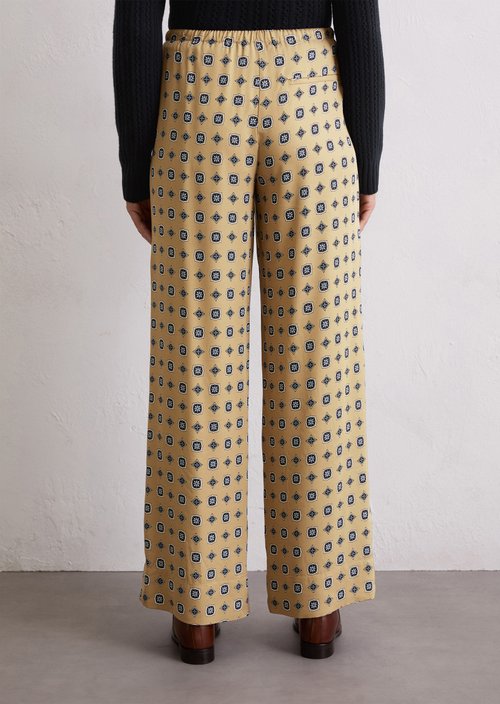 Flowing wide leg pants — Medium Beige