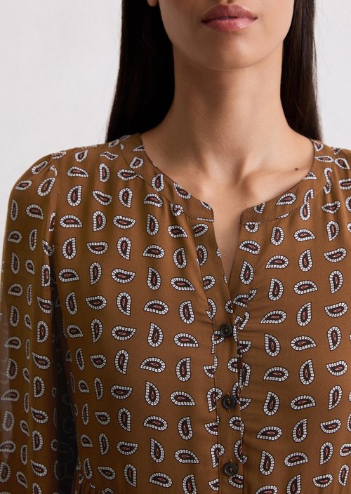 Short tiered dress regular — Medium Brown