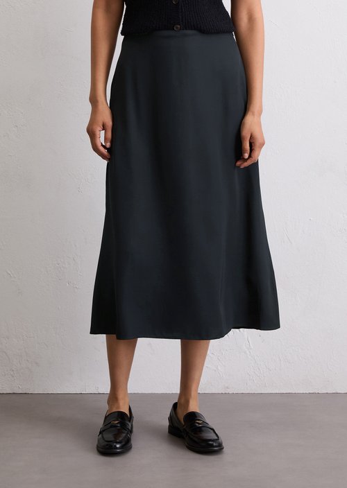 A-line skirt — Deep Night Blue