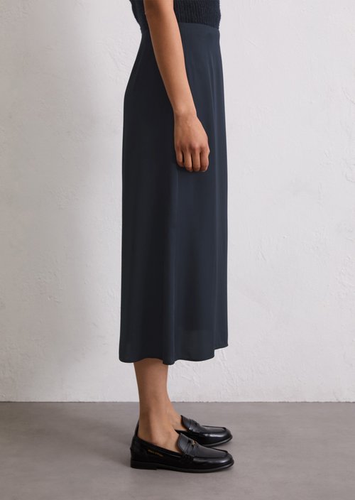 A-line skirt — Deep Night Blue