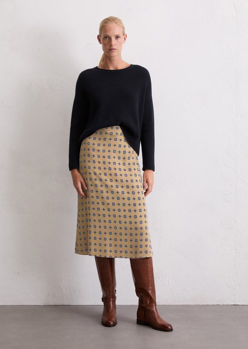 A-line skirt — Medium Beige
