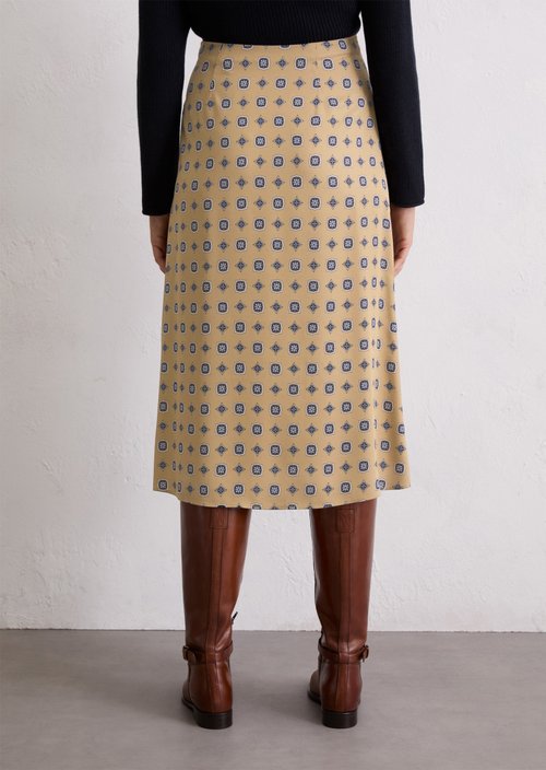 A-line skirt — Medium Beige