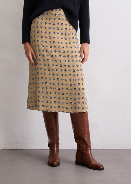 A-line skirt — Medium Beige
