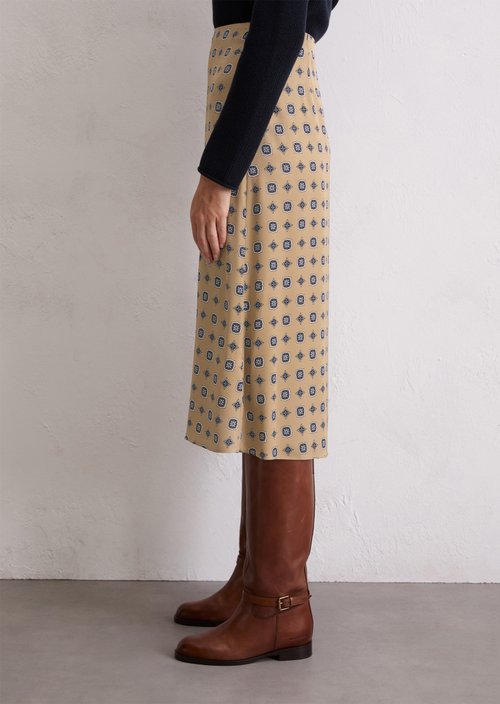 A-line skirt — Medium Beige