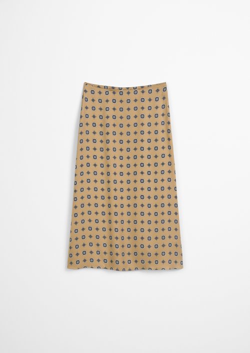 A-line skirt — Medium Beige