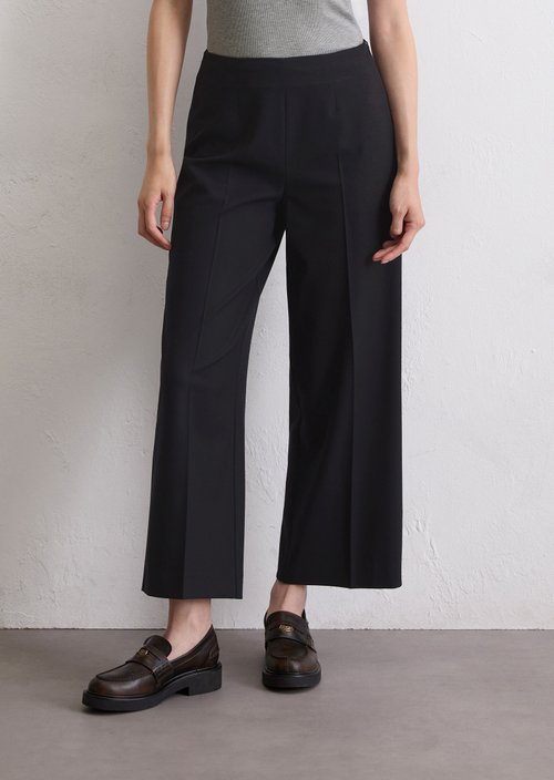 Cropped culottes — Deep Night Blue