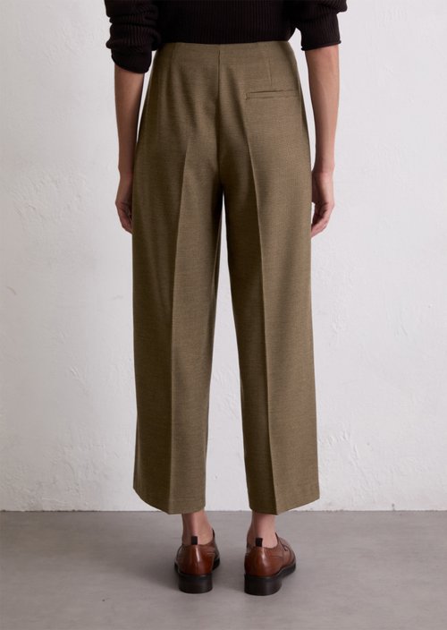 Regular patterned culottes — Dark Brown