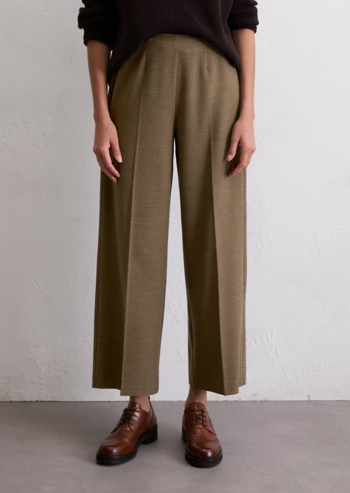 Regular patterned culottes — Dark Brown