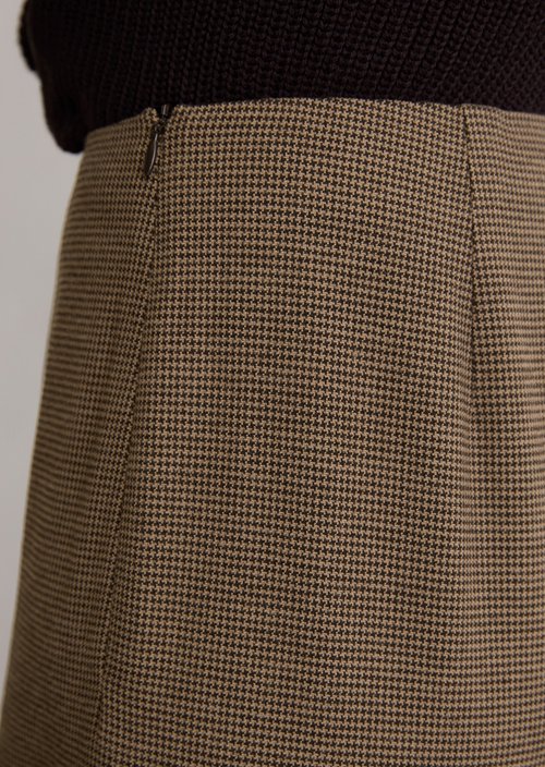 Regular patterned culottes — Dark Brown