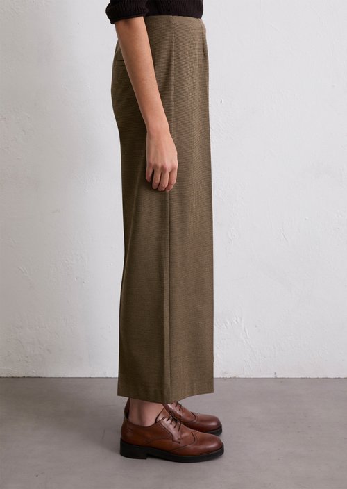 Regular patterned culottes — Dark Brown
