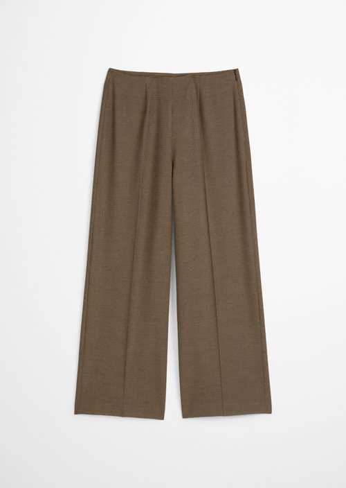 Regular patterned culottes — Dark Brown