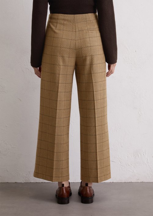 Regular patterned culottes — Dark Beige