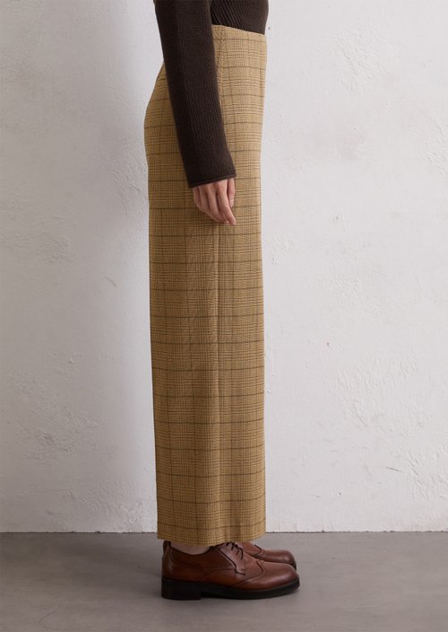 Regular patterned culottes — Dark Beige