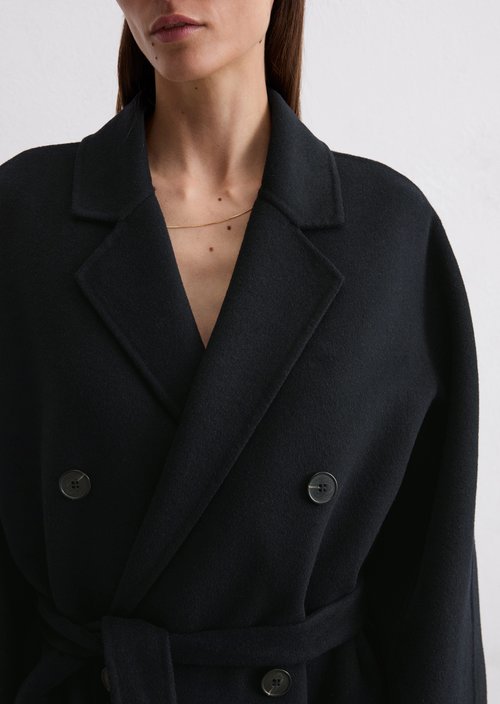 Wool coat Travel Collection — Deep Night Blue