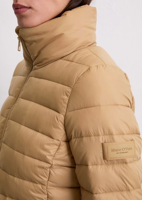 Lightweight quilted jacket fitted — Salted Caramel