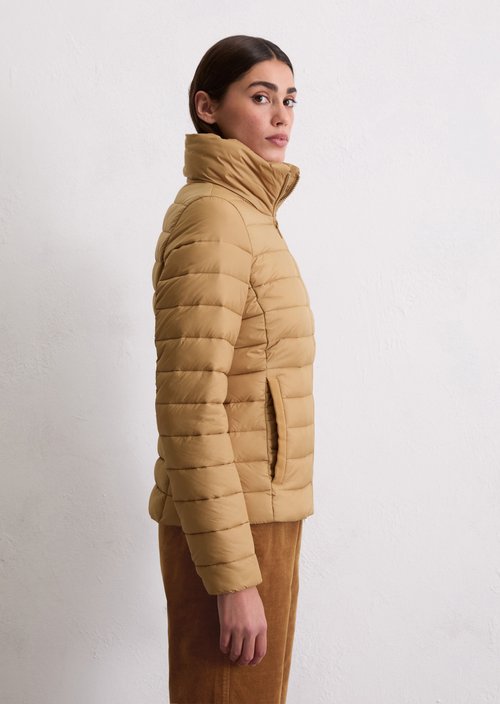 Lightweight quilted jacket fitted — Salted Caramel