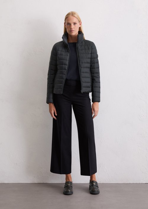 Lightweight quilted jacket fitted — Deep Night Blue