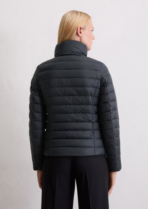 Lightweight quilted jacket fitted — Deep Night Blue