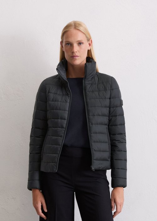 Lightweight quilted jacket fitted — Deep Night Blue