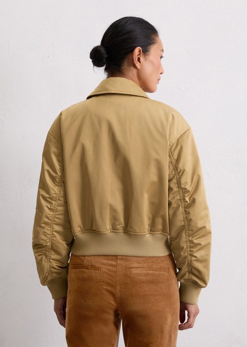 Regular aviator-style blouson — Salted Caramel