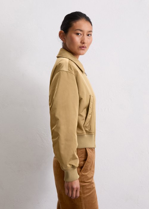 Regular aviator-style blouson — Salted Caramel
