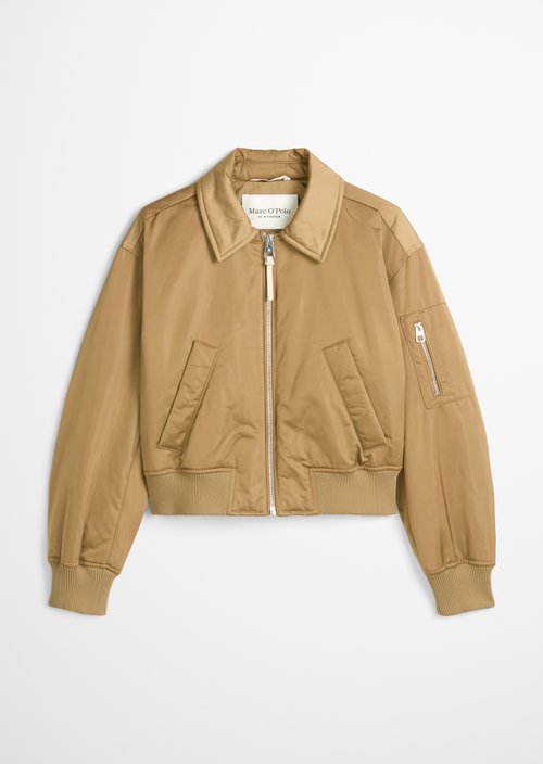 Regular aviator-style blouson — Salted Caramel