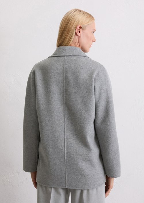 Caban jacket relaxed — Light Grey Melange